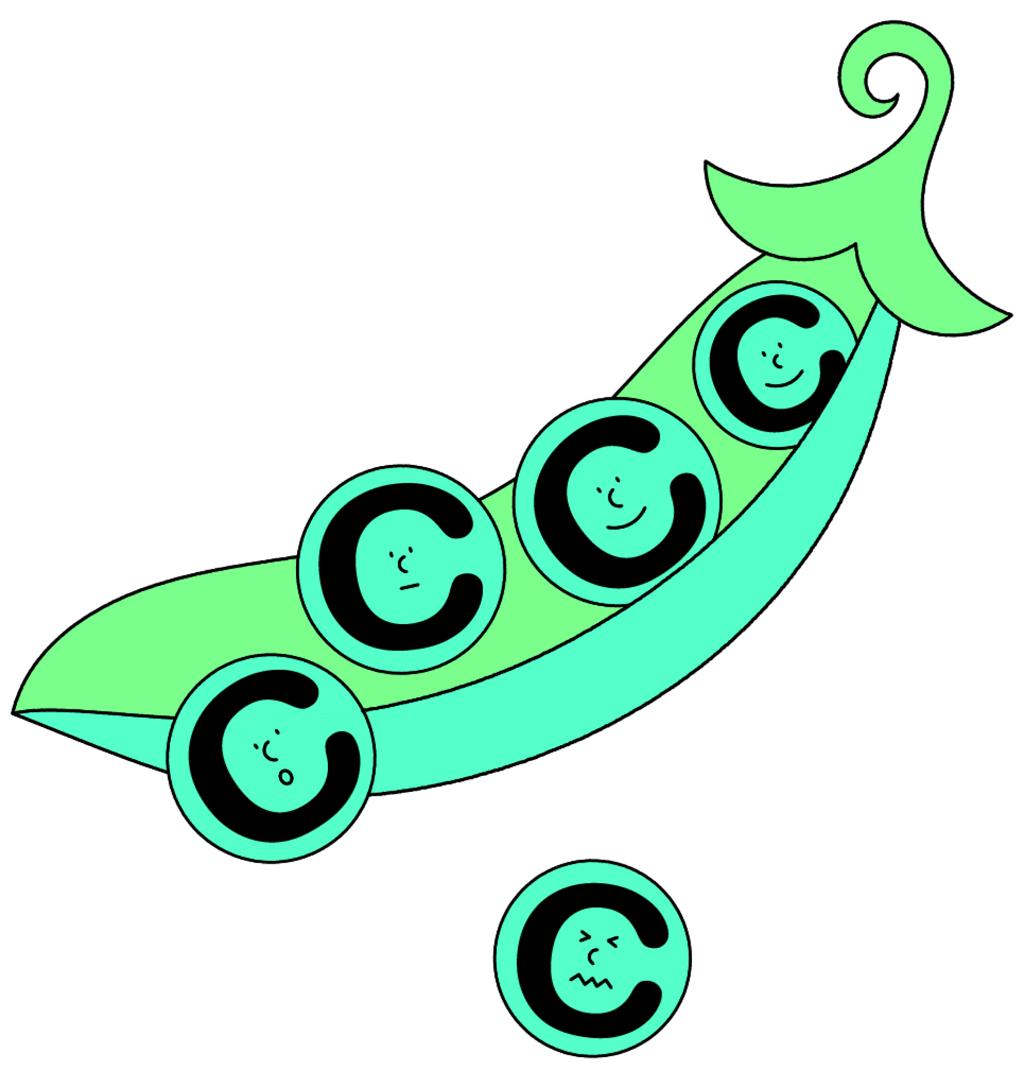 Iš ankšties išrieda penki žirniai